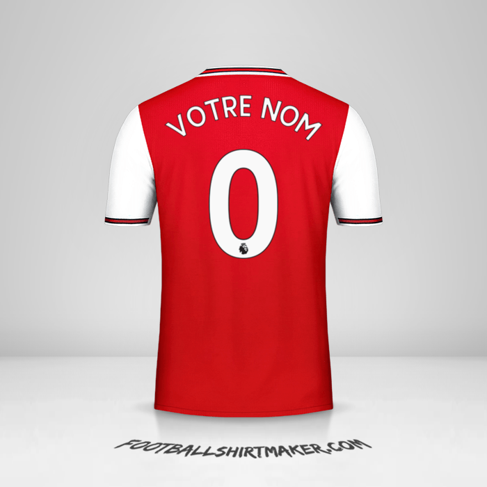 Maillot Arsenal 2019/20 -  votre nom - 0