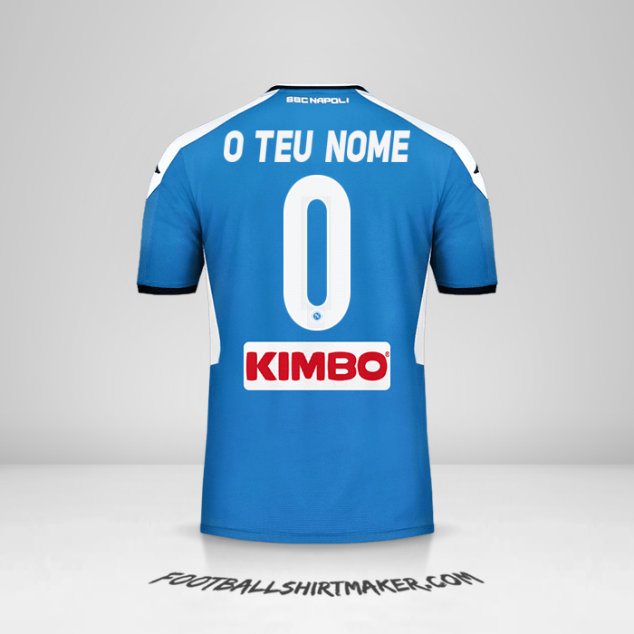 Camisola SSC Napoli 2019/20 -  o teu nome - 0