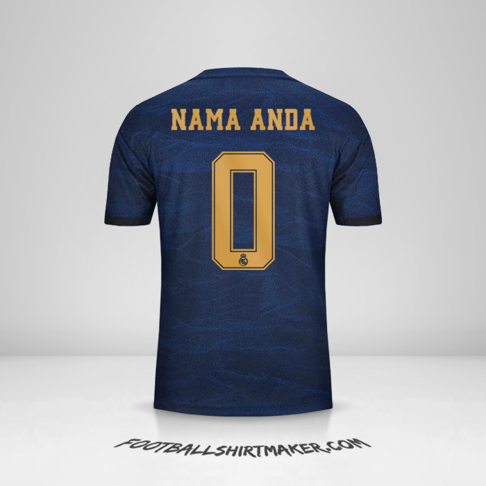 Jersey Real Madrid CF 2019/20 Cup II  -  nama anda - 0