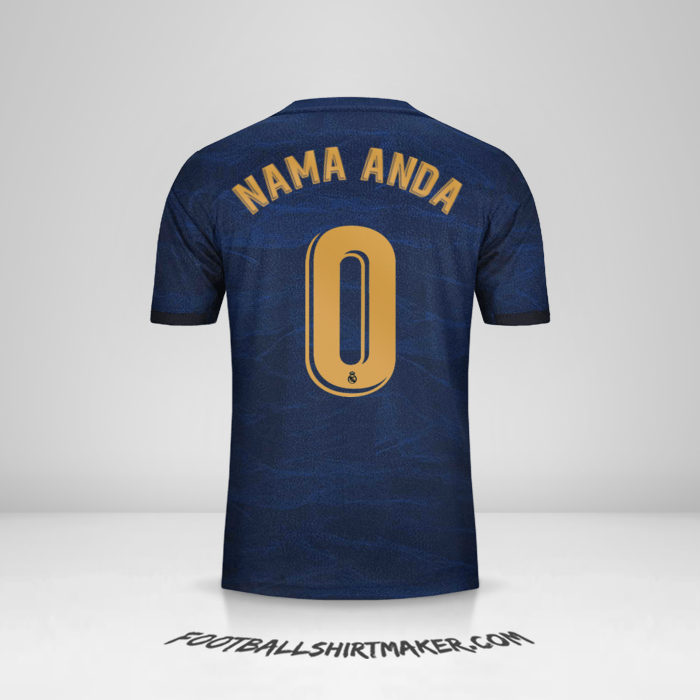 Jersey Real Madrid CF 2019/20 II -  nama anda - 0