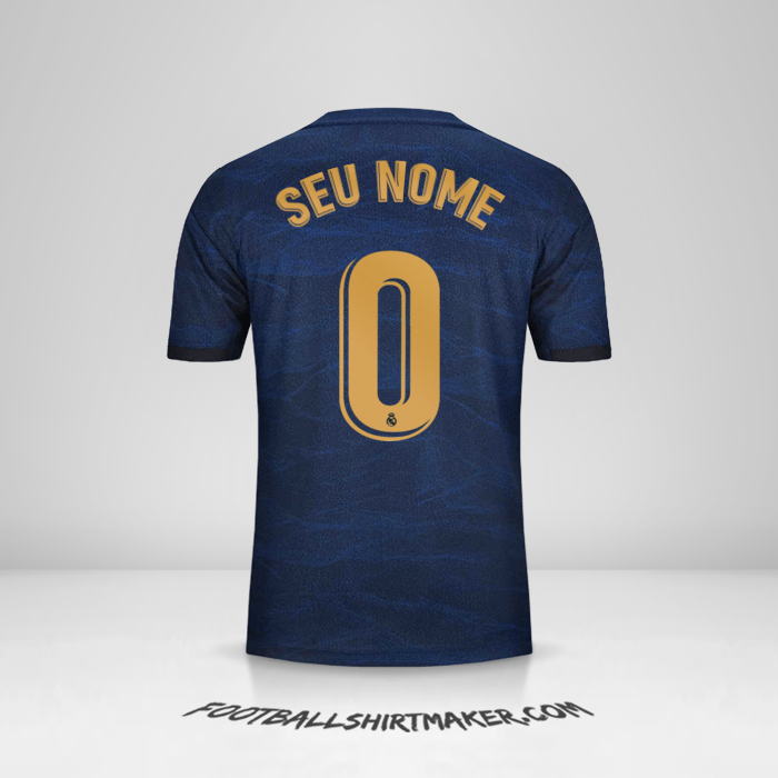 Camisa Real Madrid CF 2019/20 II -  seu nome - 0