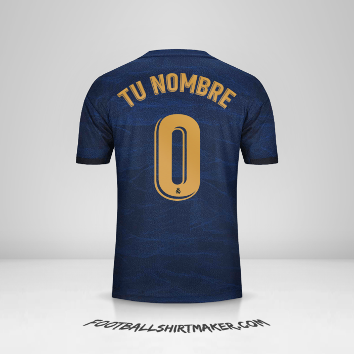 Jersey Real Madrid CF 2019/20 II -  tu nombre - 0