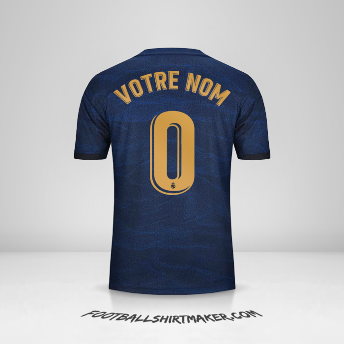 Maillot Real Madrid CF 2019/20 II -  votre nom - 0