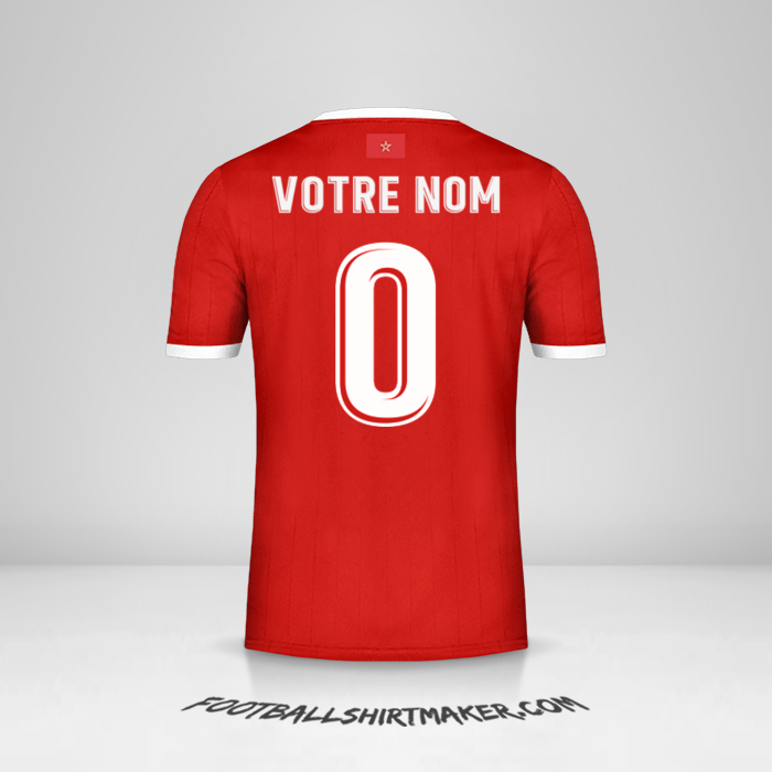 Maillot Maroc AFCON 2019 -  votre nom - 0