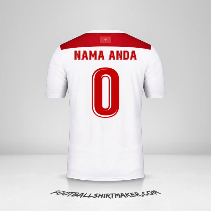 Jersey Maroko AFCON 2019 II -  nama anda - 0