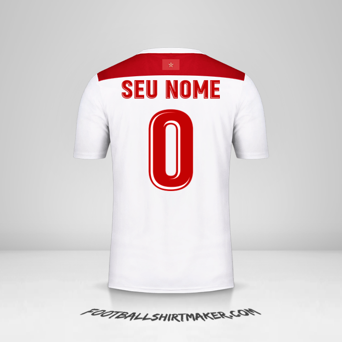 Camisa Marrocos AFCON 2019 II -  seu nome - 0