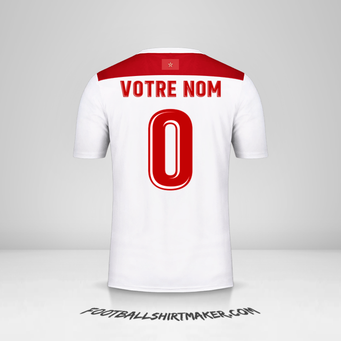 Maillot Maroc AFCON 2019 II -  votre nom - 0