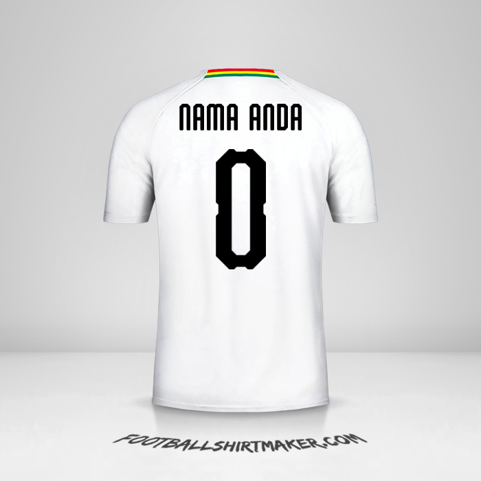 Jersey Ghana 2018/19 II -  nama anda - 0