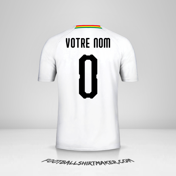 Maillot Ghana 2018/19 II -  votre nom - 0