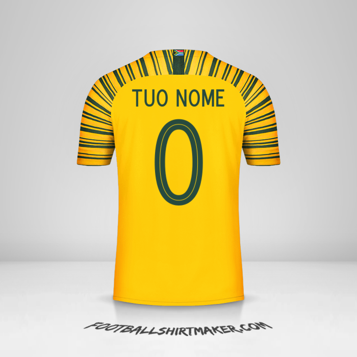Maglia Sudafrica 2018/19 -  tuo nome - 0