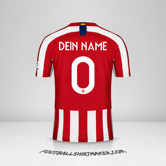 Trikot Atletico Madrid 2019/20 Cup -  dein name - 0