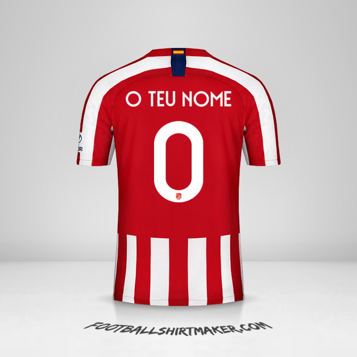 Camisola Atletico Madrid 2019/20 Cup -  o teu nome - 0