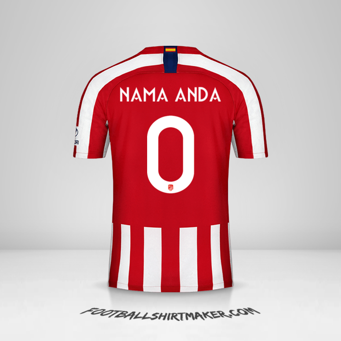 Jersey Atletico Madrid 2019/20 Cup -  nama anda - 0