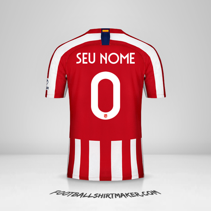 Camisa Atletico Madrid 2019/20 Cup -  seu nome - 0