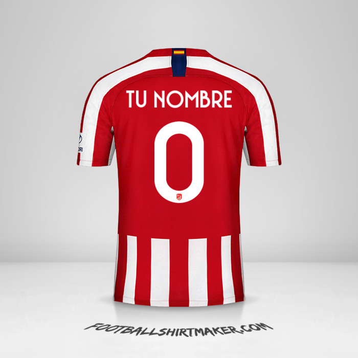 Camiseta Atletico Madrid 2019/20 Cup -  tu nombre - 0