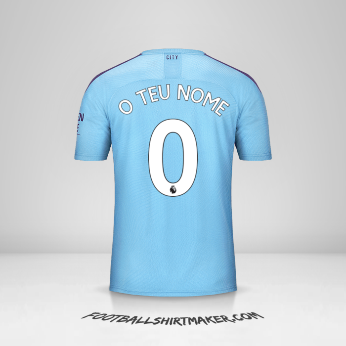 Camisola Manchester City 2019/20 -  o teu nome - 0