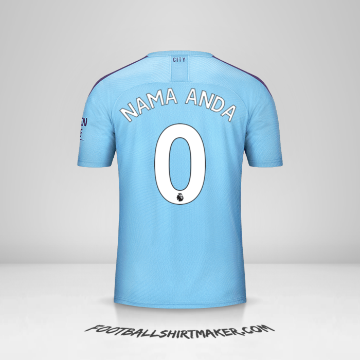 Jersey Manchester City 2019/20 -  nama anda - 0