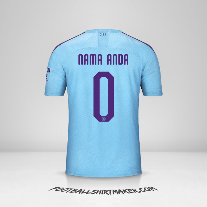 Jersey Manchester City 2019/20 Cup -  nama anda - 0