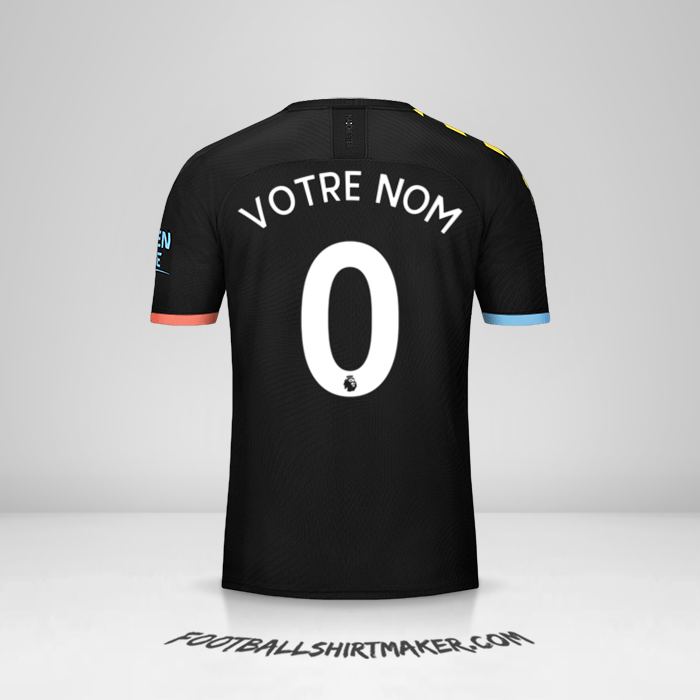 Maillot Manchester City 2019/20 II -  votre nom - 0