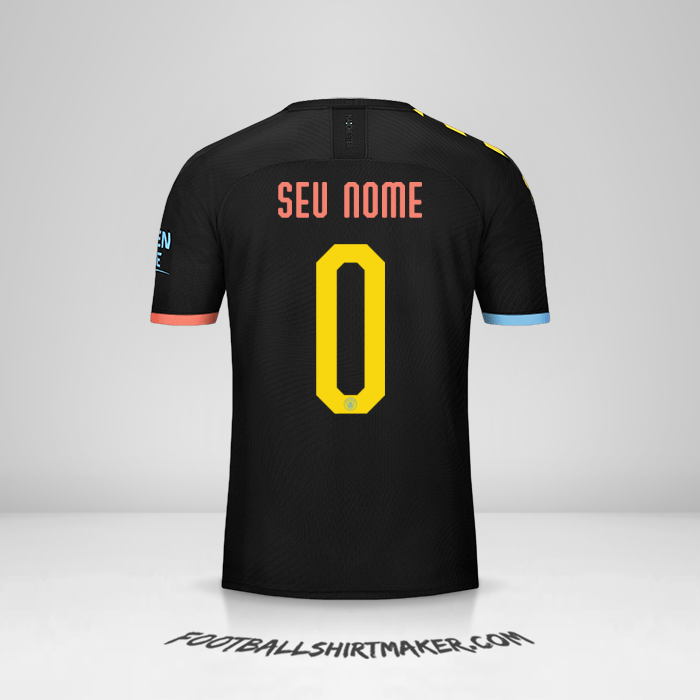 Camisa Manchester City 2019/20 Cup II -  seu nome - 0