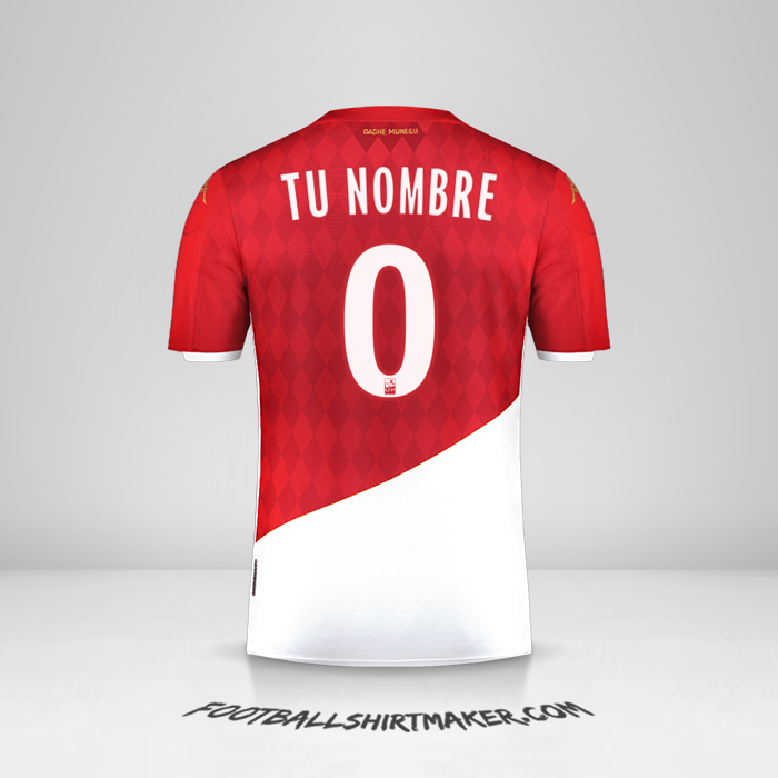 Jersey As Monaco 2019/20 número 0 tu nombre