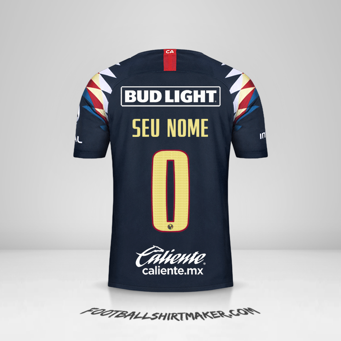 Camisa Club America 2019/20 II -  seu nome - 0