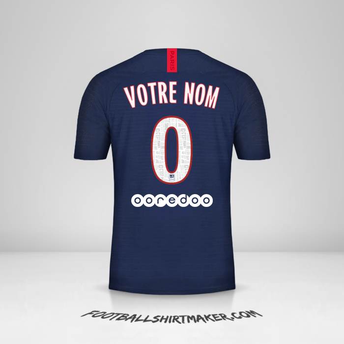 Maillot Paris Saint Germain 2019/20 -  votre nom - 0