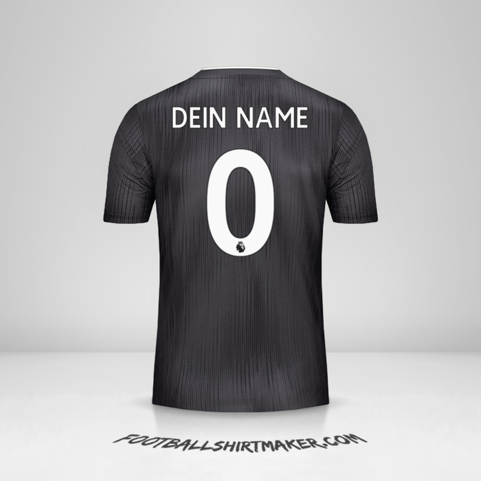 Trikot Leicester City FC 2019/20 II Black -  dein name - 0