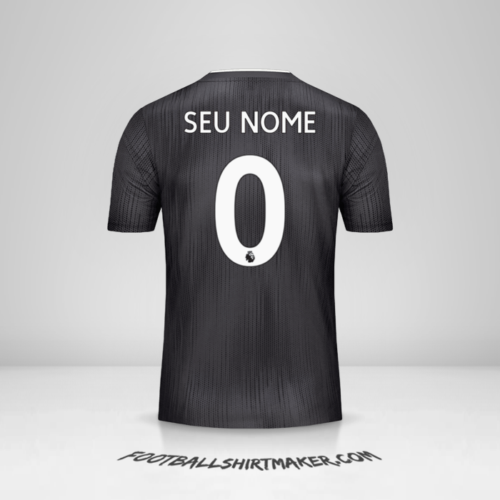 Camisa Leicester City FC 2019/20 II Black -  seu nome - 0