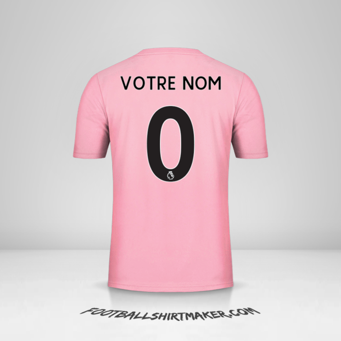 Maillot Leicester City FC 2019/20 II Pink -  votre nom - 0