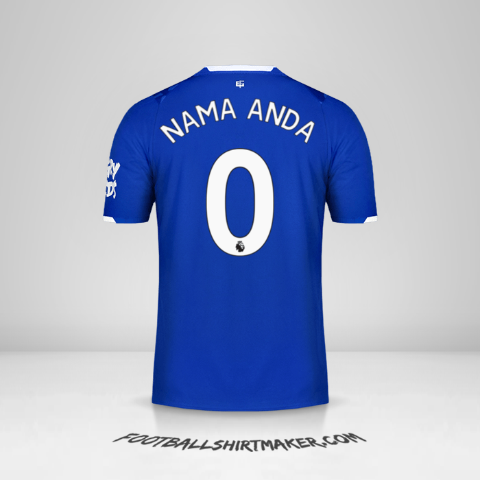 Jersey Everton FC 2019/20 -  nama anda - 0