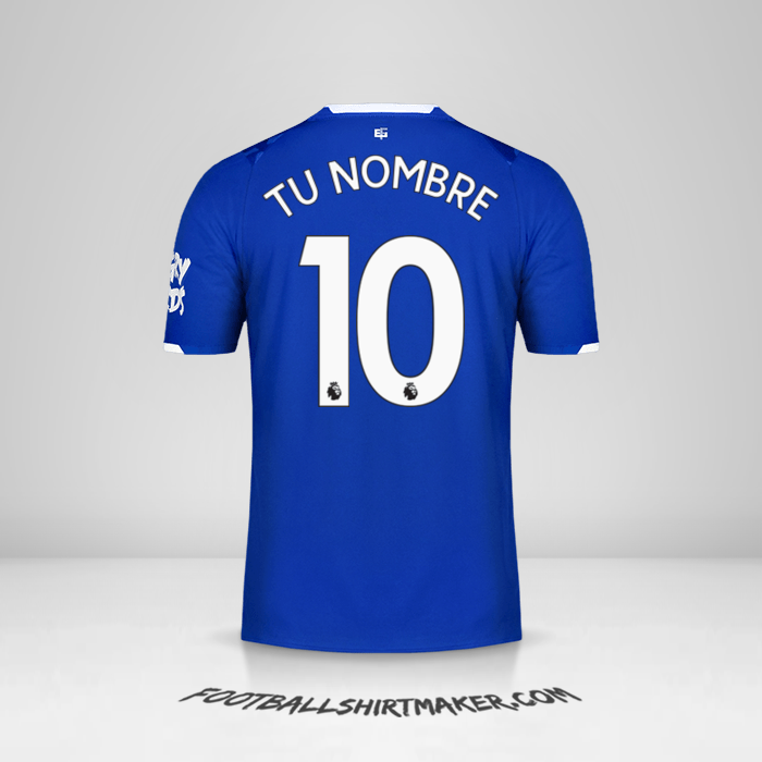 Camiseta Everton FC 2019/20 número 10 tu nombre