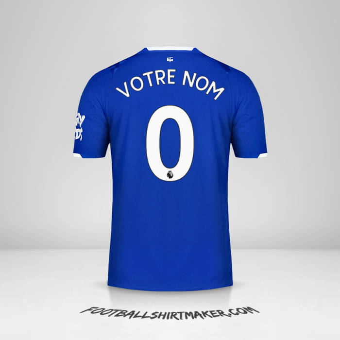 Maillot Everton FC 2019/20 -  votre nom - 0