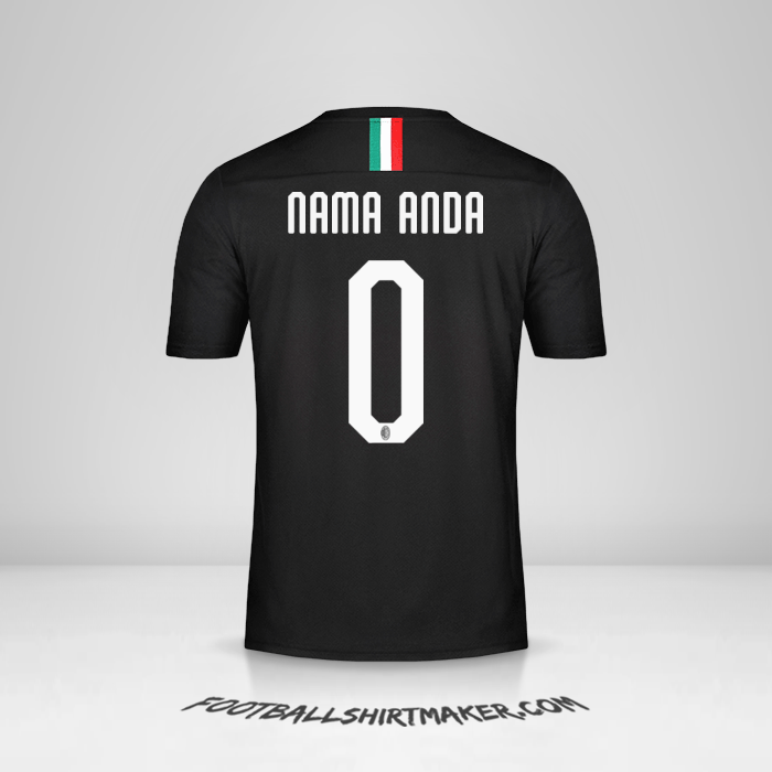 Jersey AC Milan 2019/20 III -  nama anda - 0