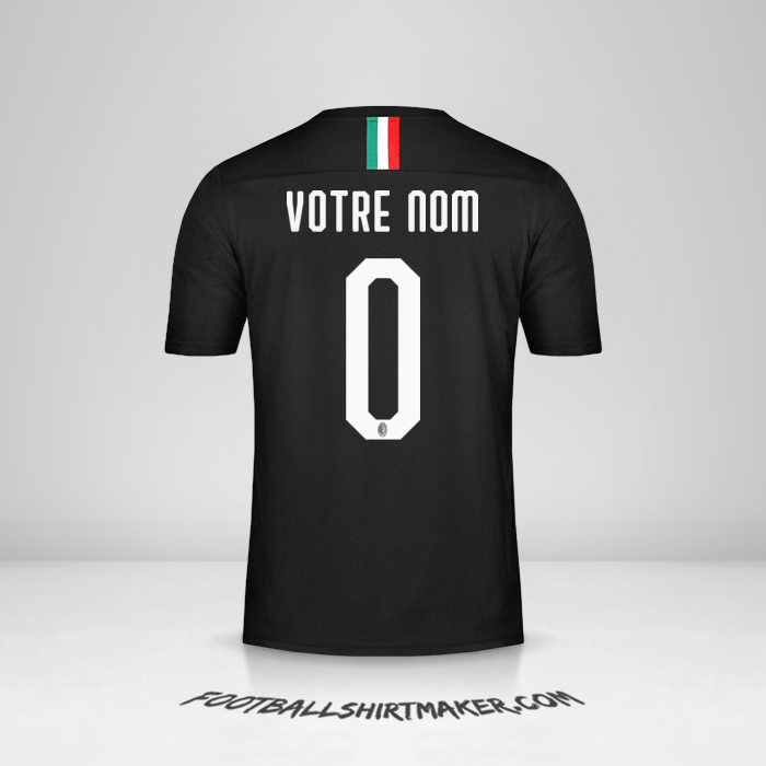 Maillot AC Milan 2019/20 III -  votre nom - 0