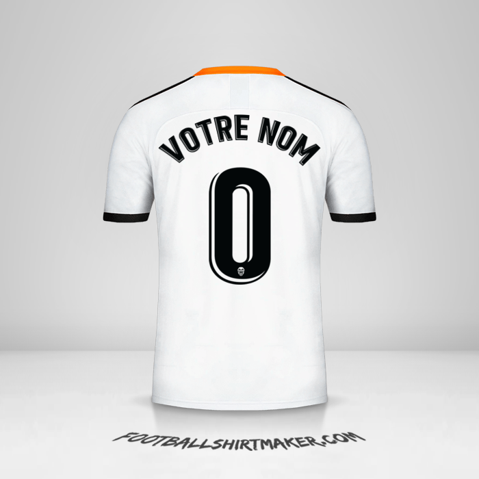 Maillot Valencia CF 2019/20 -  votre nom - 0