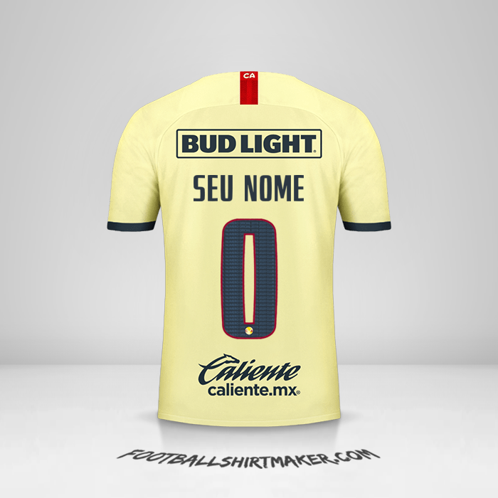 Camisa Club America 2019/20 -  seu nome - 0