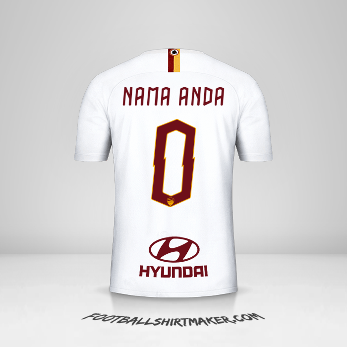 Jersey AS Roma 2019/20 II -  nama anda - 0