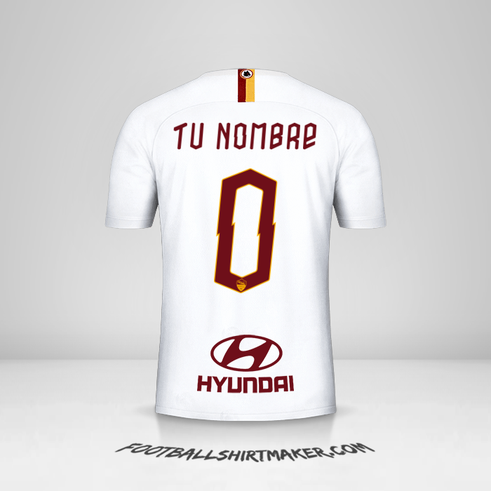 Jersey AS Roma 2019/20 II -  tu nombre - 0