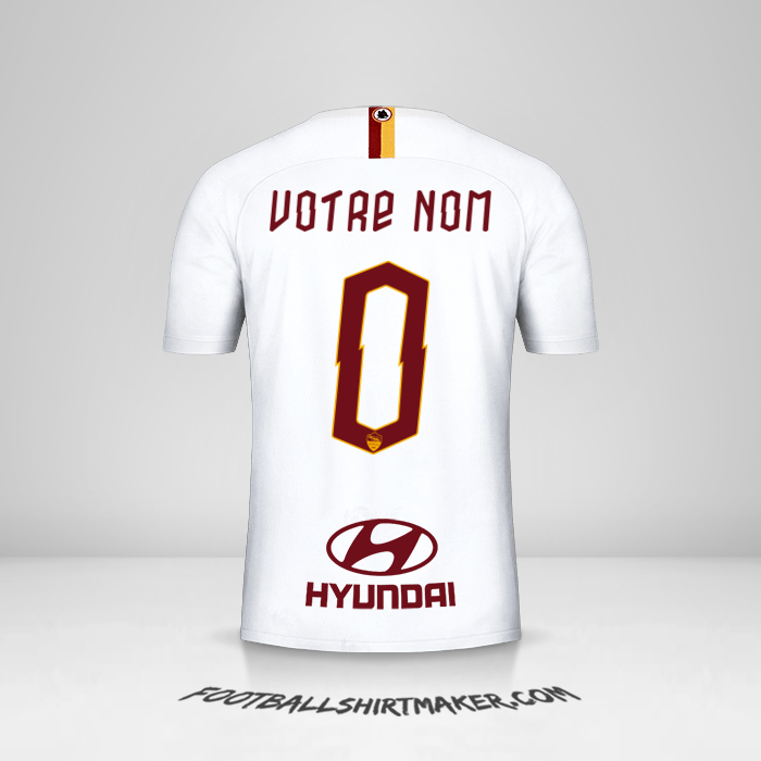 Maillot AS Roma 2019/20 II -  votre nom - 0