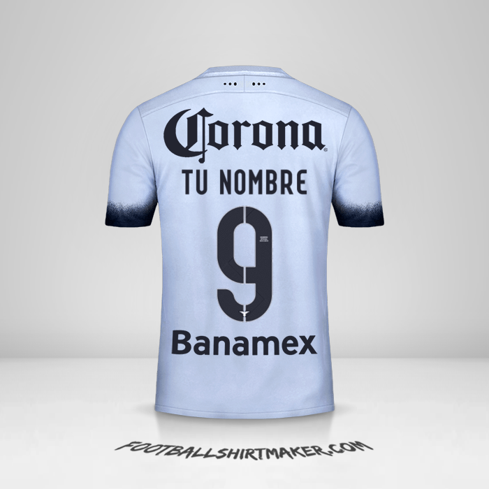 Jersey Club America 2015/16 III número 9 tu nombre