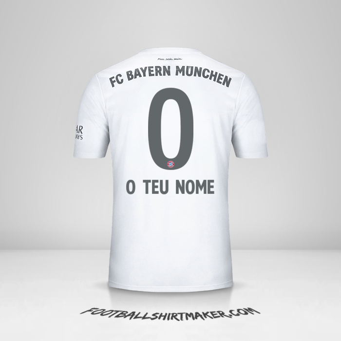 Camisola FC Bayern Munchen 2019/20 II -  o teu nome - 0