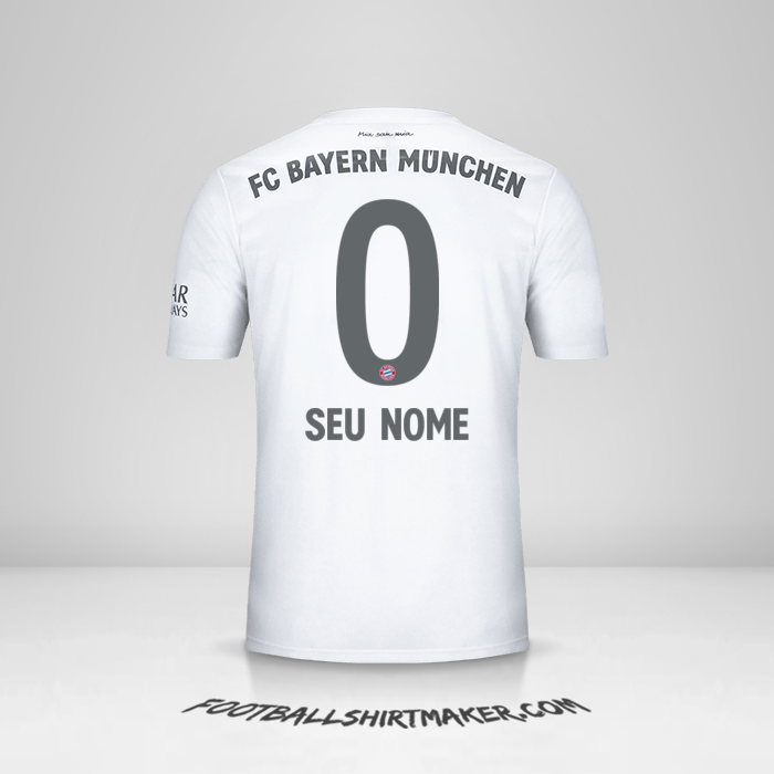 Camisa FC Bayern Munchen 2019/20 II -  seu nome - 0