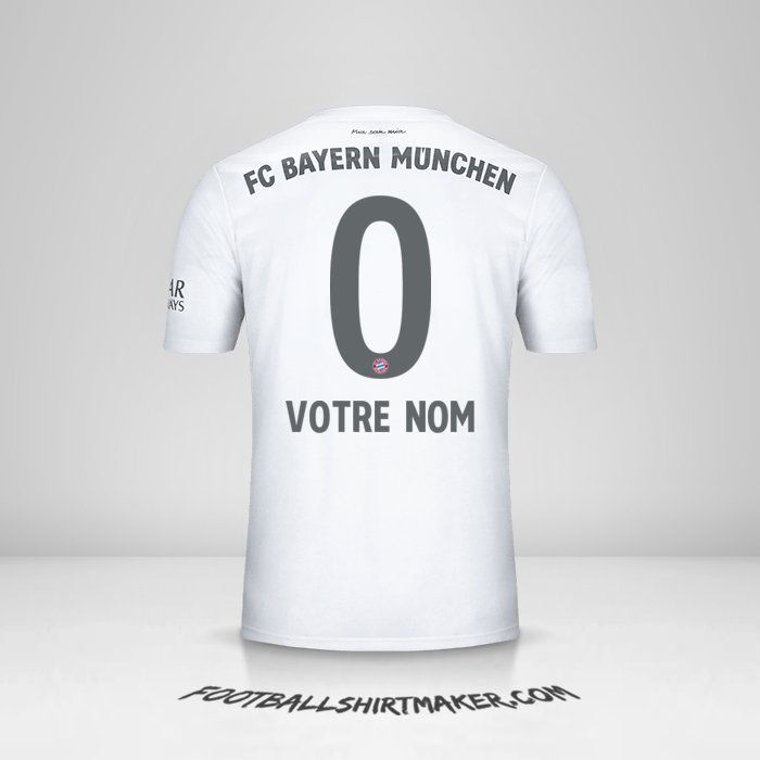 Maillot FC Bayern Munchen 2019/20 II -  votre nom - 0