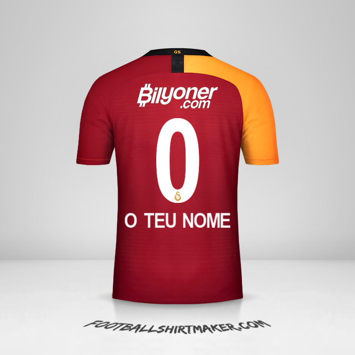 Camisola Galatasaray SK 2019/20 -  o teu nome - 0