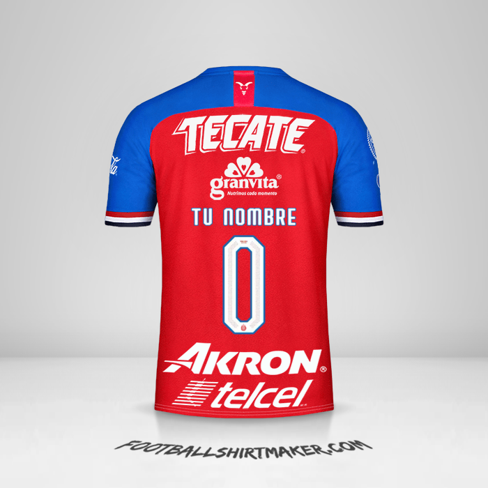 Jersey Guadalajara 2019/20 -  tu nombre - 0