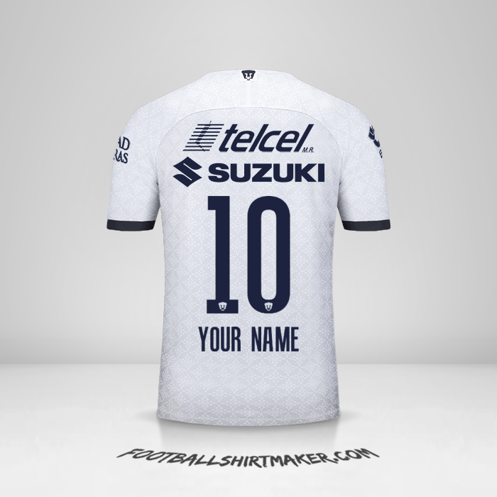 Pumas UNAM 2019/20 shirt number 10 your name