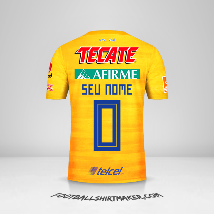 Camisa Tigres UANL 2019/20 -  seu nome - 0