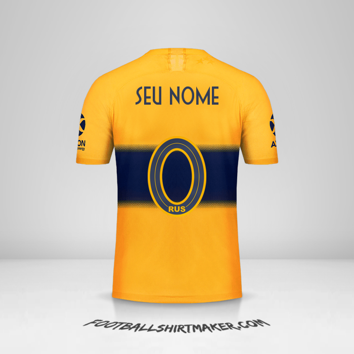 Camisa Boca Juniors 2019/20 II -  seu nome - 0