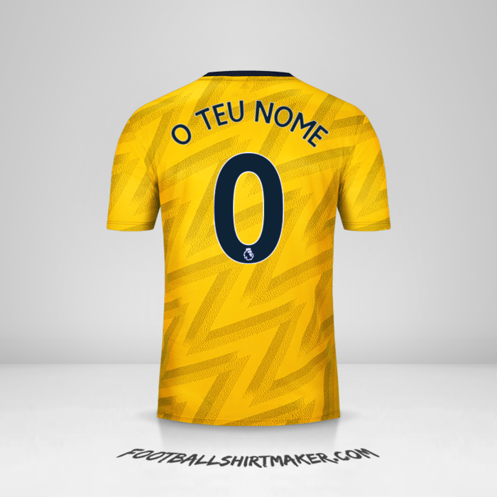 Camisola Arsenal 2019/20 II -  o teu nome - 0